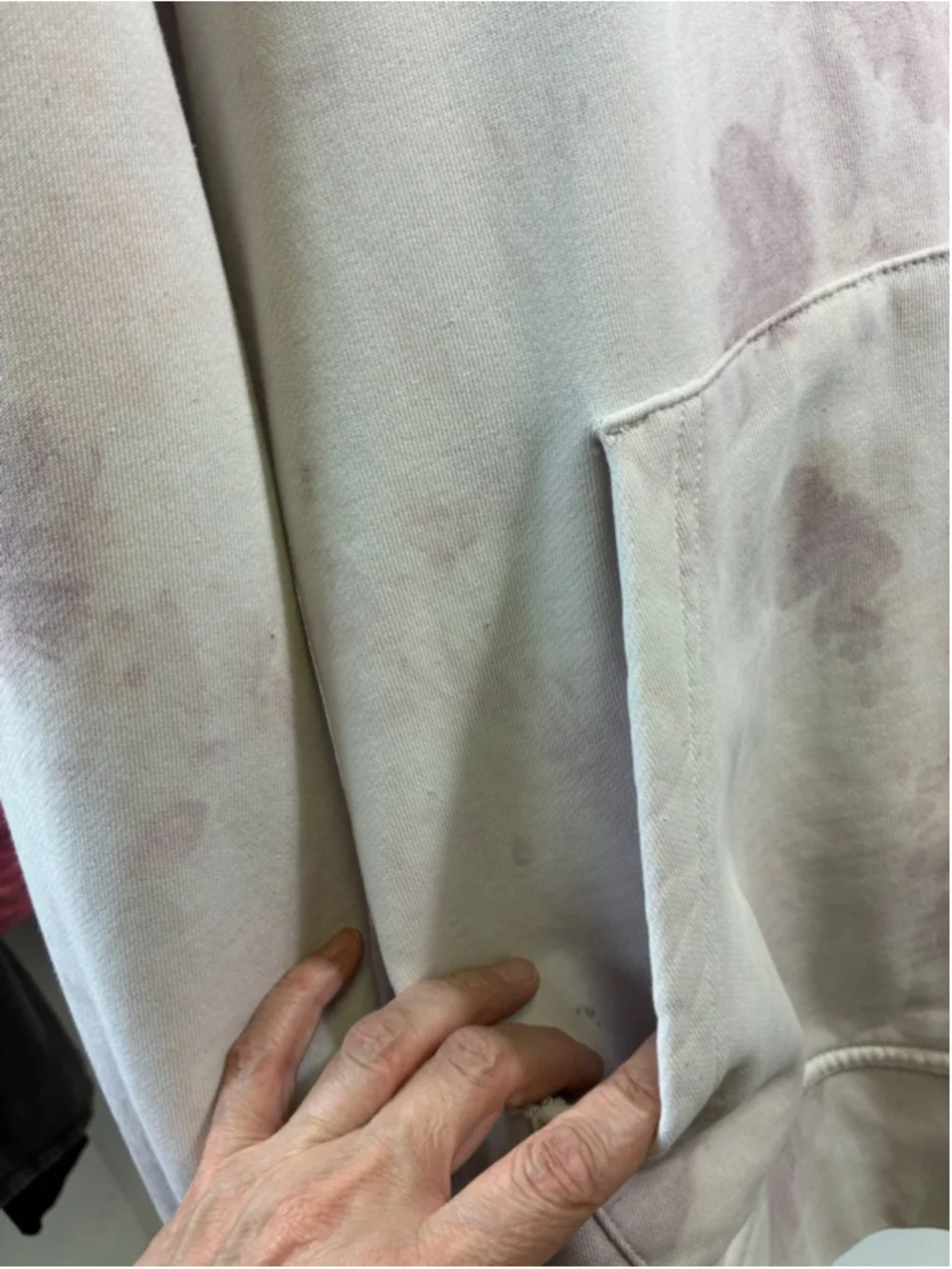 Jordan Tie-Dye Hoodie L Off-White/Purple Size L